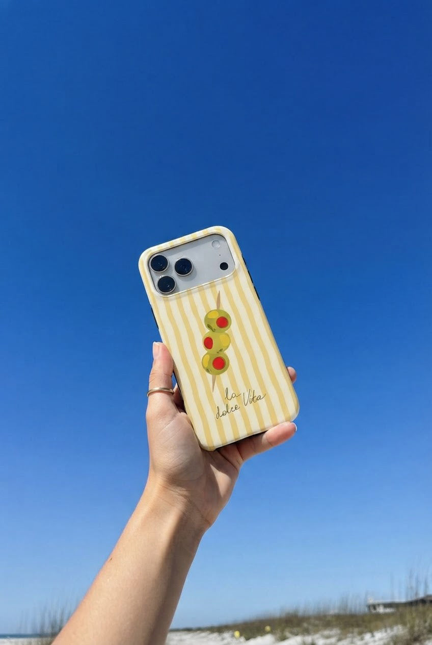 La Dolce Vita | Butter Yellow Coastal Tough Phone Case