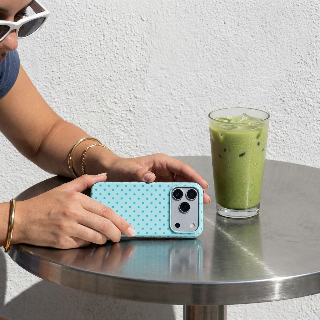 Light Blur Polka Dots Phone Case