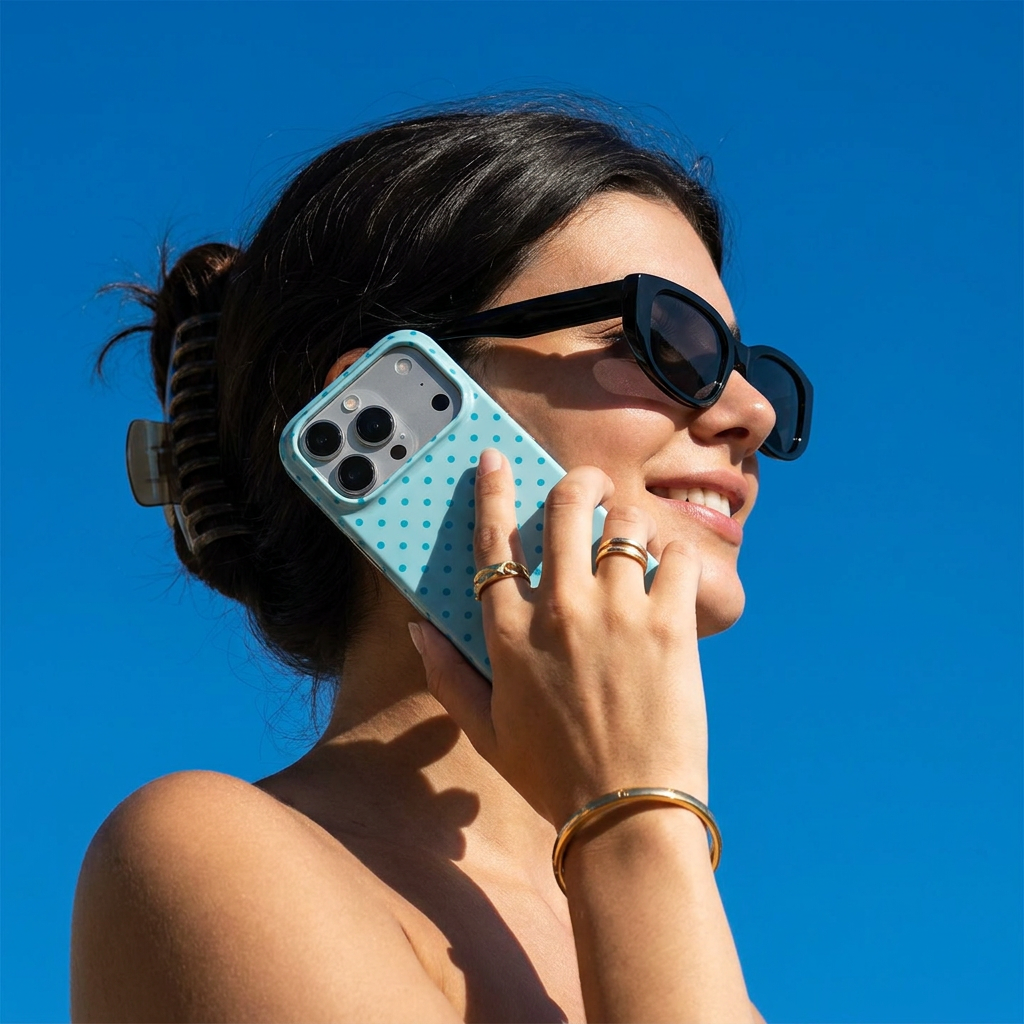 Light Blur Polka Dots Phone Case