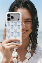 Snail Coastal Pattern Tough Phone Case