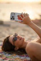 Sky Hibiscus Coastal Tough Phone Case