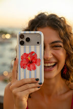 Sky Hibiscus Coastal Tough Phone Case