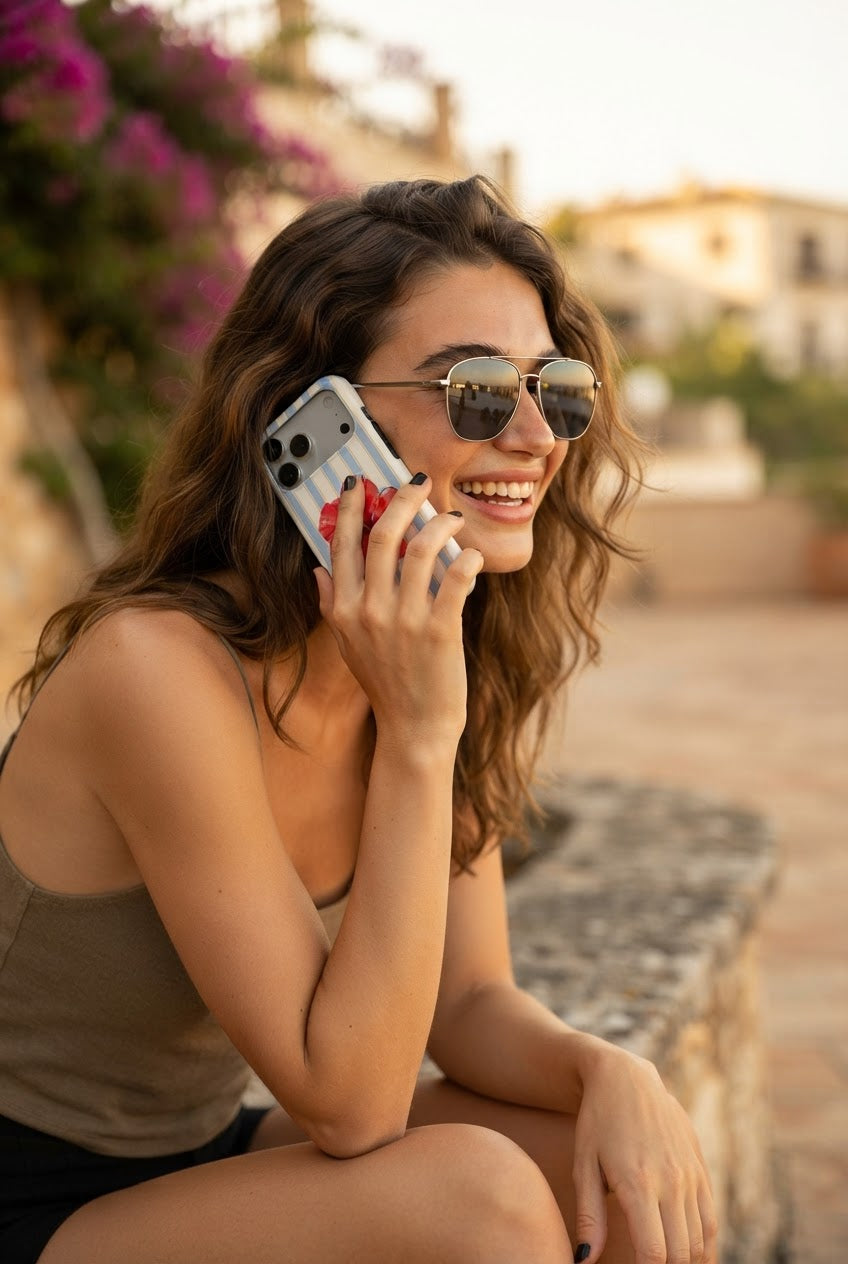 Sky Hibiscus Coastal Tough Phone Case