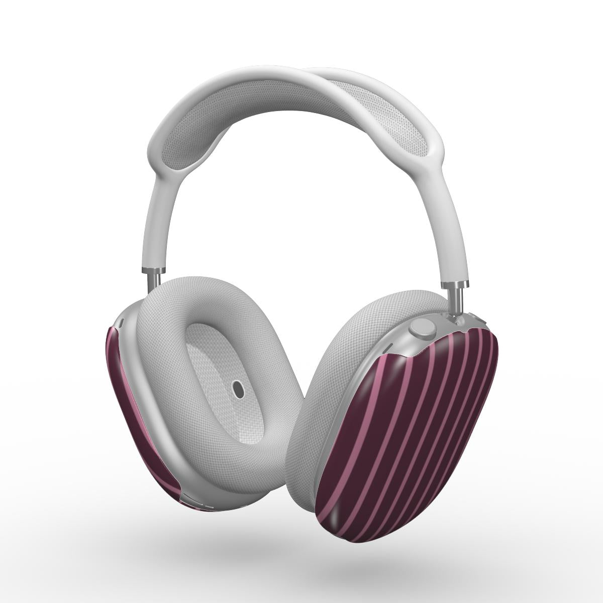 Mamtom Purple Stripes Apple AirPods Max Tough Case, 3D product render
