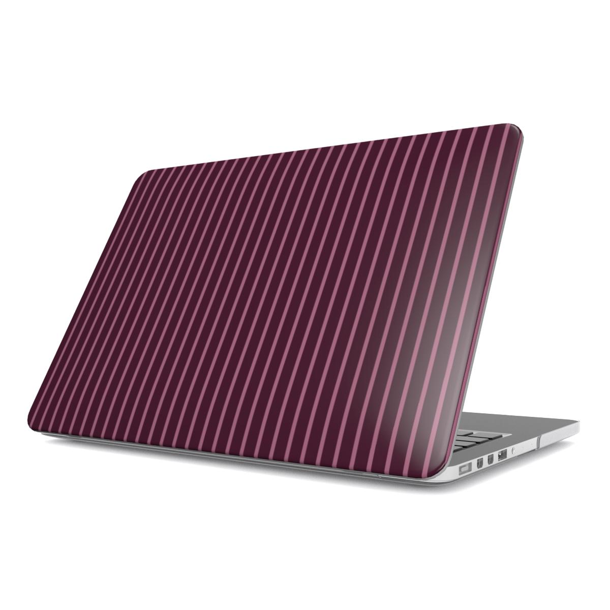 Mamtom Purple Stripes MacBook Case, 3D product render