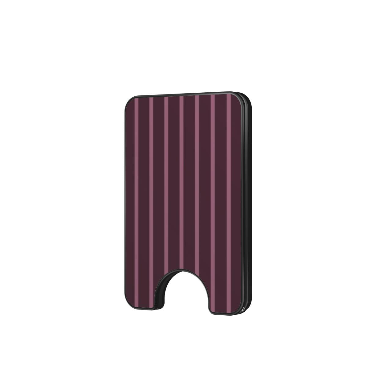 Mamtom Purple Stripes Magnetic Wallet, 3D product render