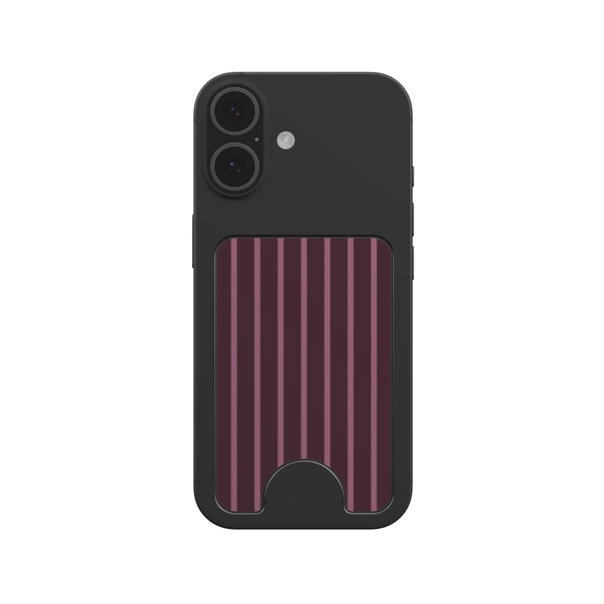 Mamtom Purple Stripes Magnetic Wallet, 3D product render