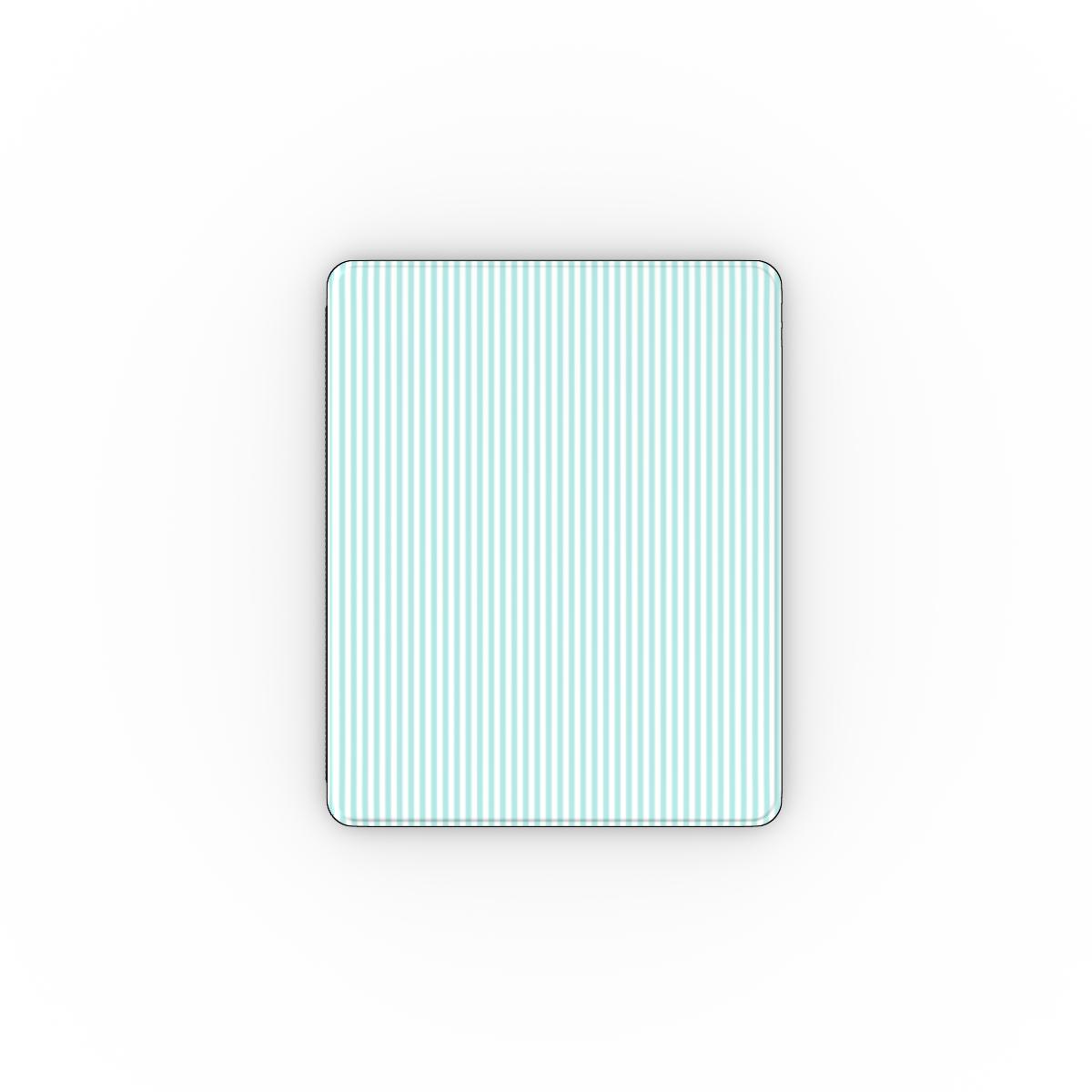Mint Green Stripes Apple iPad Case, 3D product render