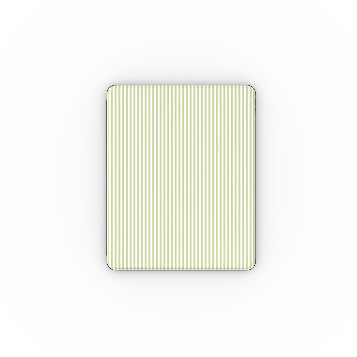 Pastel Lemon Stripes Apple iPad Case, 3D product render
