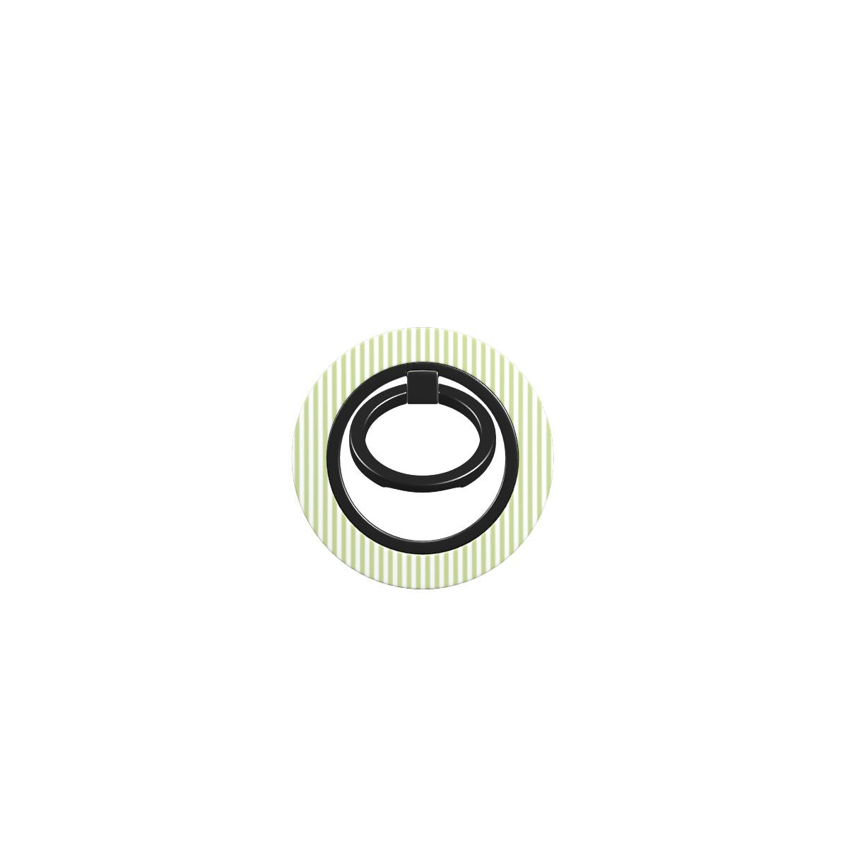 Pastel Lemon Stripes Ring Holder, 3D product render
