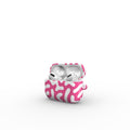 Pink Abstract Doodle Apple AirPods Tough Case, 3D product render