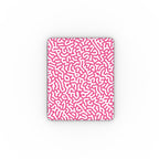 Pink Abstract Doodle Apple iPad Case, 3D product render