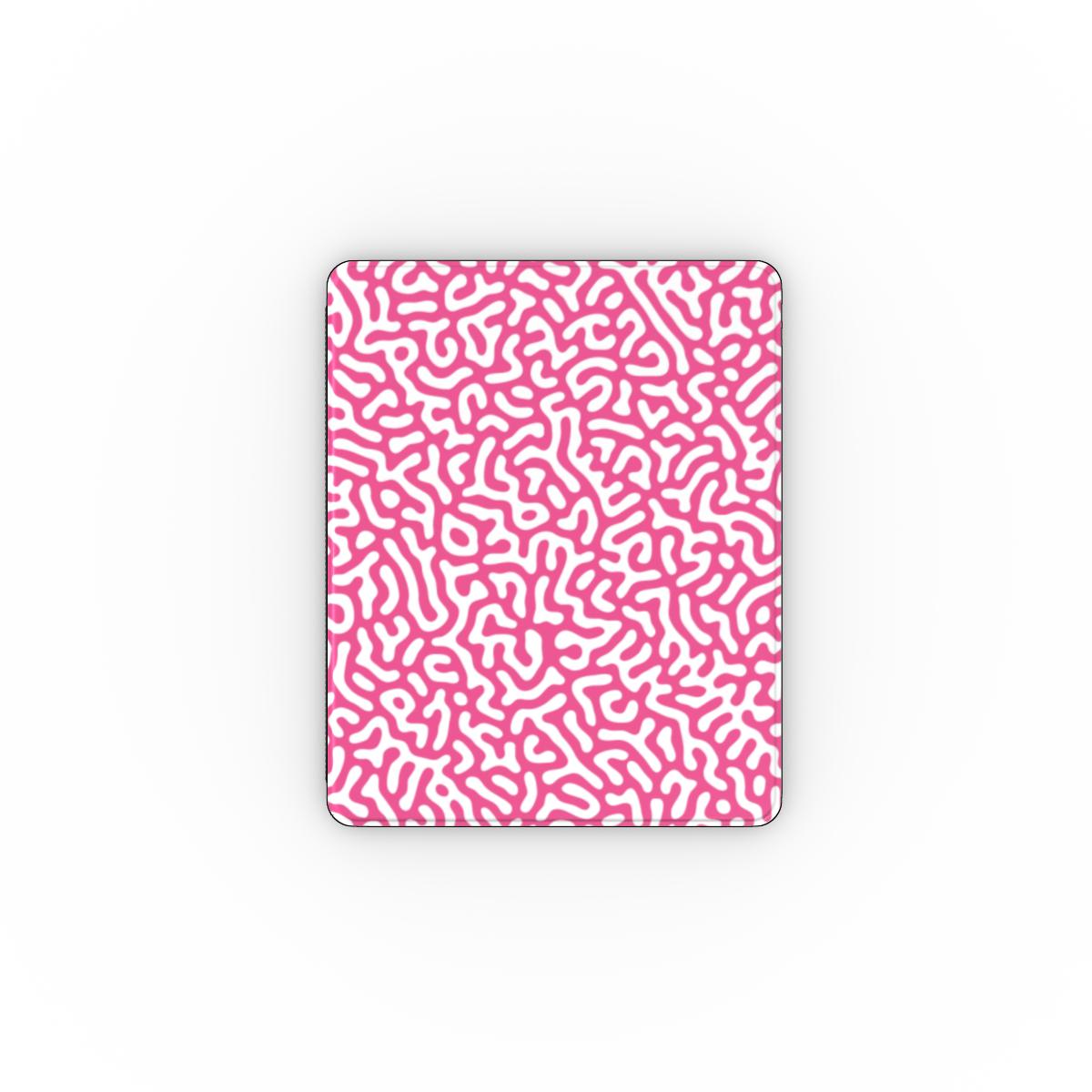 Pink Abstract Doodle Apple iPad Case, 3D product render
