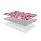 Pink Abstract Doodle MacBook Case, 3D product render