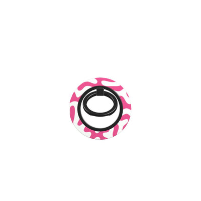 Pink Abstract Doodle Ring Holder