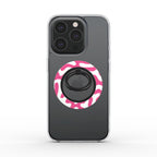 Pink Abstract Doodle Ring Holder, 3D product render