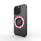 Pink Abstract Doodle Ring Holder, 3D product render