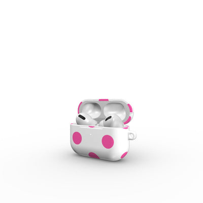 Pink in White Polka Dots Apple AirPods Tough Case