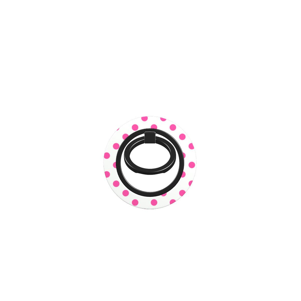 Pink in White Polka Dots Ring Holder, 3D product render