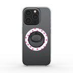 Pink in White Polka Dots Ring Holder, 3D product render