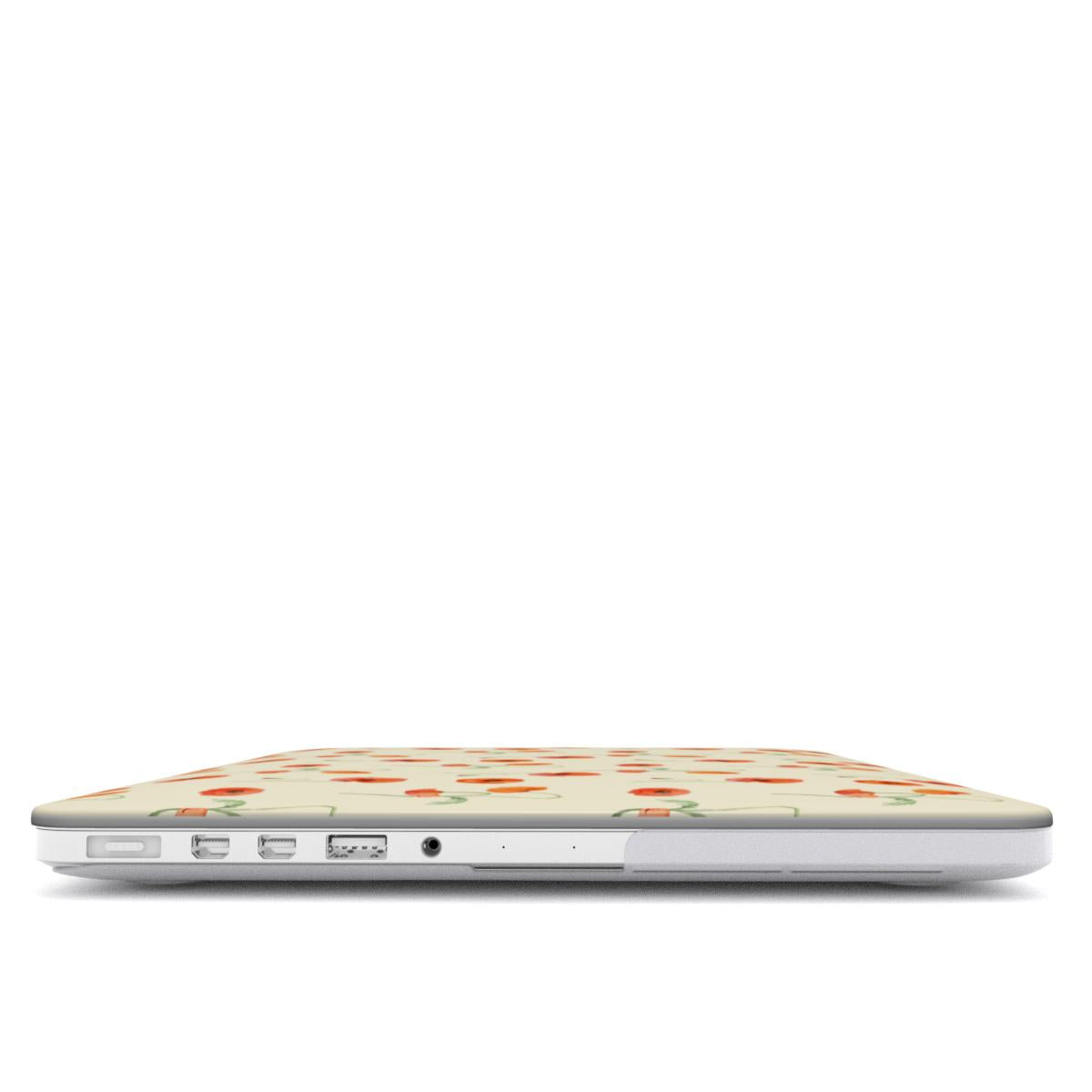 Poppy Floral MacBook Case, 3D product render