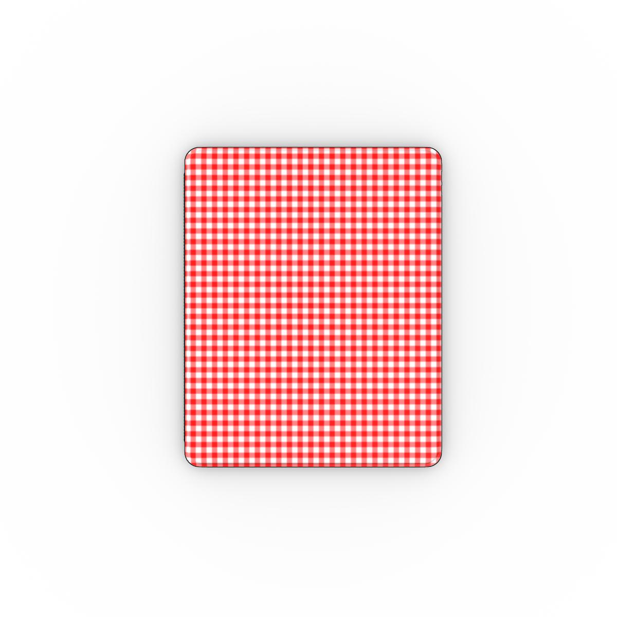 Red Gingham Apple iPad Case, 3D product render