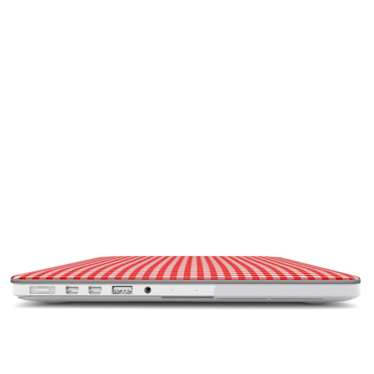 Red Gingham MacBook Case, 3D product render