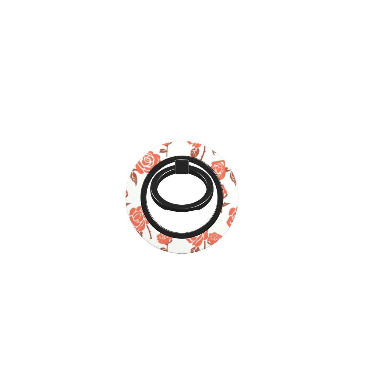Rose Minimal Red Floral Ring Holder, 3D product render