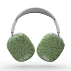 Sage in Olive Abstract Leaf Apple AirPods Max Tough Case, 3D product render