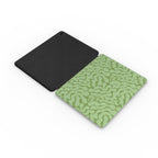 Sage in Olive Abstract Leaf Apple iPad Case, 3D product render