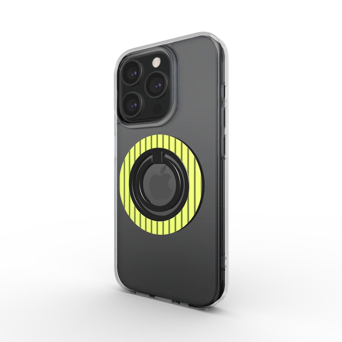 Wasabi Yellow Stripes Ring Holder, 3D product render