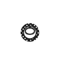 White in Black Polka Dots Ring Holder, 3D product render