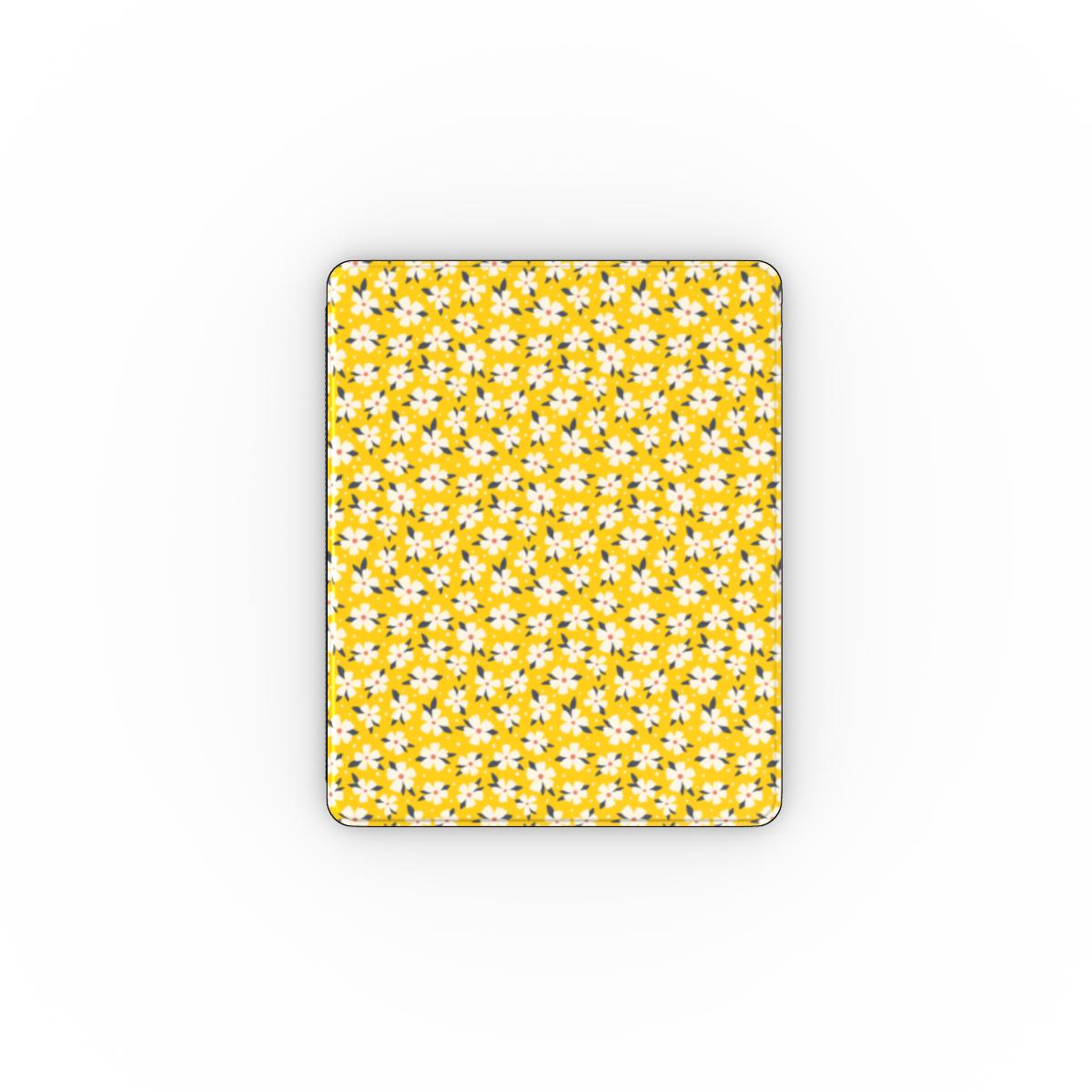 Yellow Daisy Floral Apple iPad Case, 3D product render