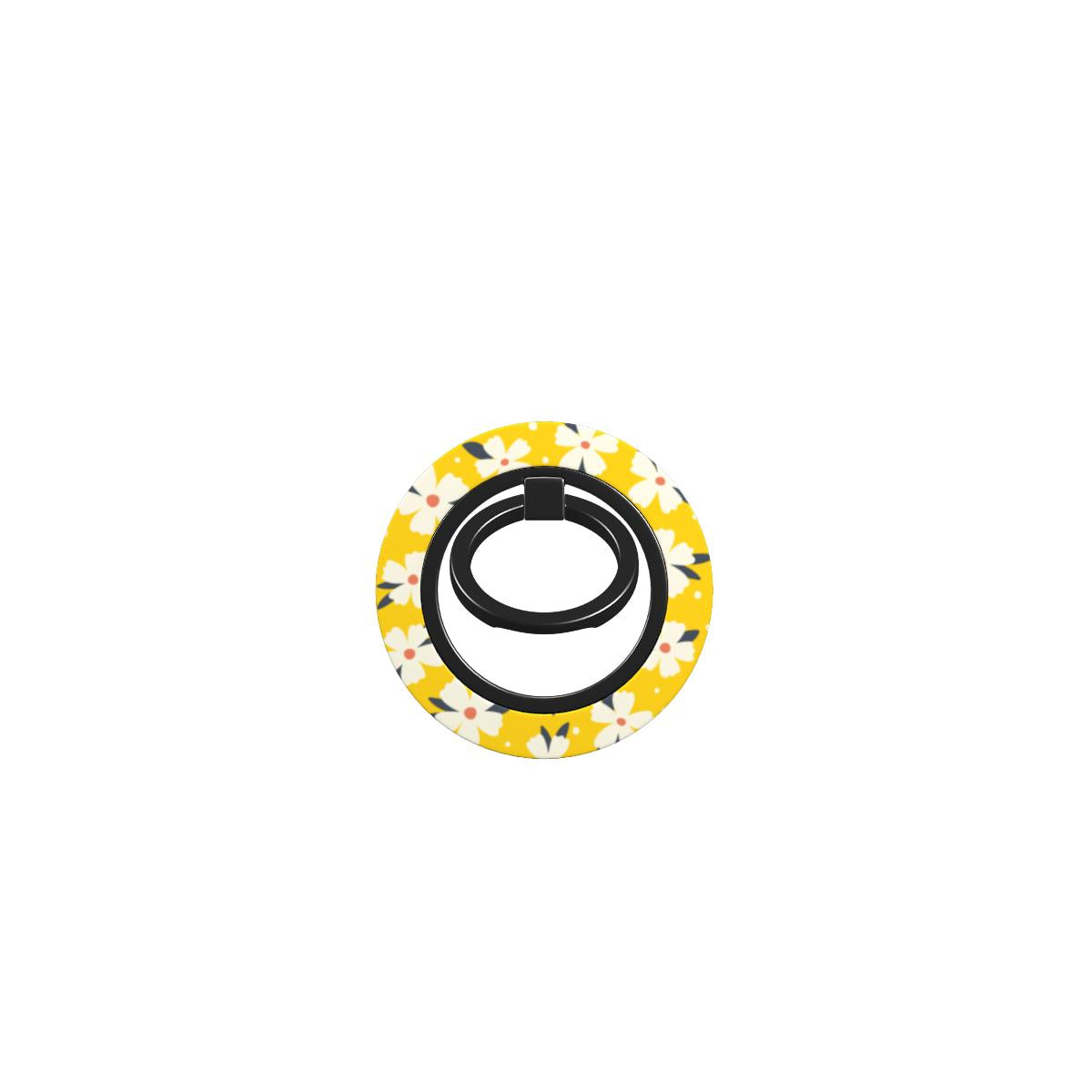 Yellow Daisy Floral Ring Holder, 3D product render