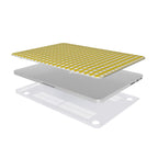 Yellow Gingham MacBook Case, 3D product render
